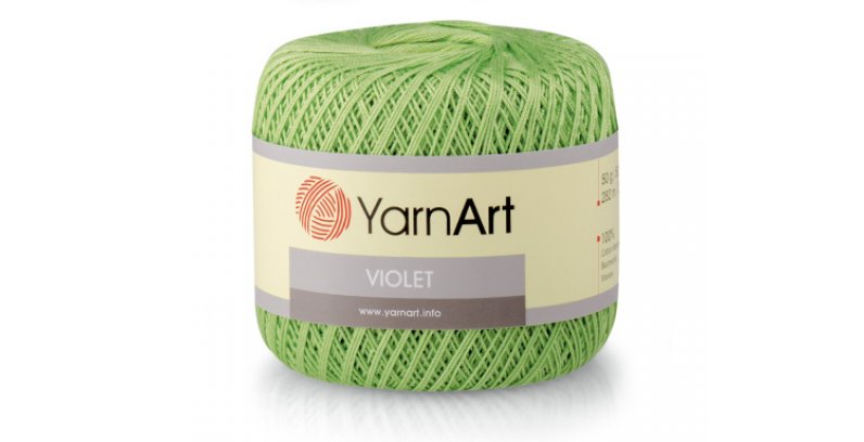 Тонкая хлопковая нить Violet от YarnArt для воплощения ваших ярких идей