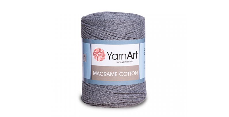 Пряжа Macrame cotton - идеальный выбор для изделий в технике макраме, ковриков и сумок!